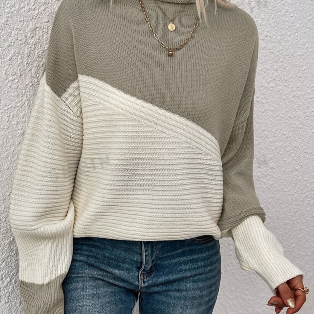 Shein Color Block Sweater